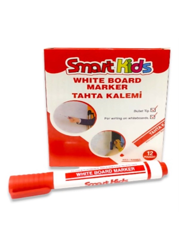 Smart Kids Tahta Kalemi Kırmızı 12'li