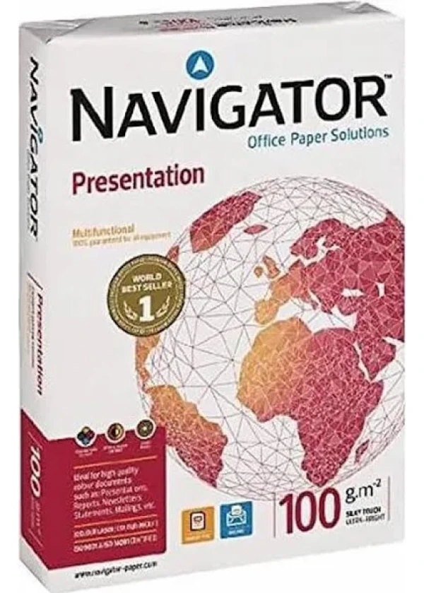 Navigator A4 Fotokopi Kağıdı 100 gr 1 Koli (5 Paket)