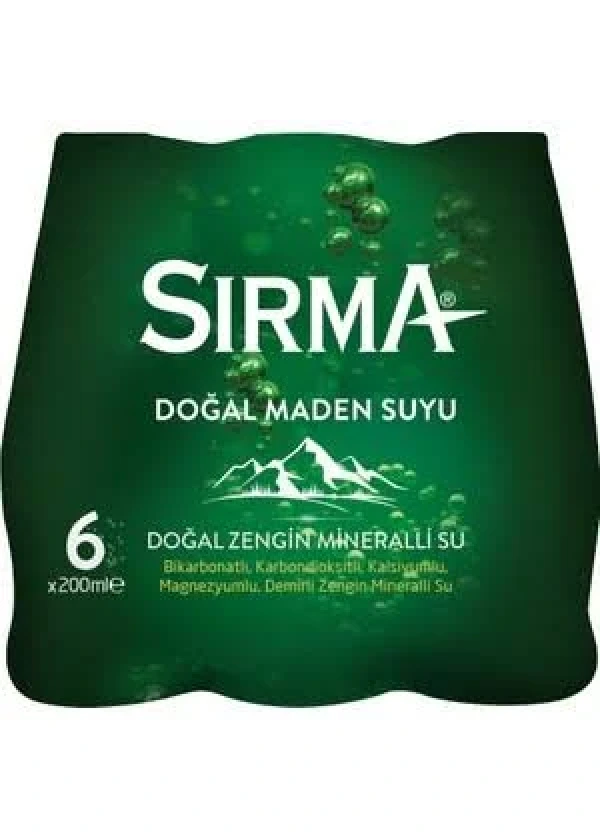 Sırma Doğal Maden Suyu 200 ml 6lı